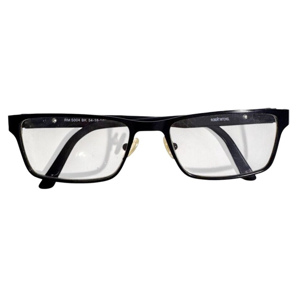 Robert Mitchel Eyeglasses Frames RM 5004 BK‎ Rectangular black 54-18-140 unisex